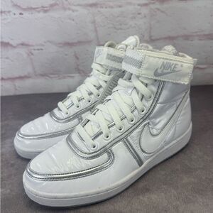 Nike Vandal Women’s White Silver High-Top Sneakers SAMPLE/PROTOTYPE 7